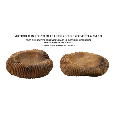 S/TASCHE GARIT z TEAKU 37x40x16 cm (SZTUKI UNIKATOWE - NIE POWTARZANE W SERII)